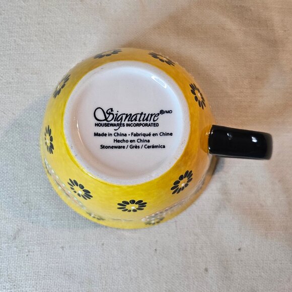 Signature Large Boho Stoneware Latte Coffee Mug Cup - Picture 5 of 6